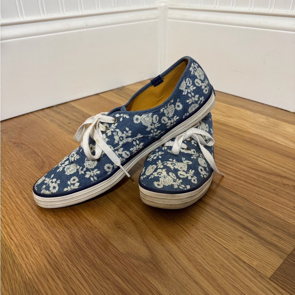 Floral Taylor Swift Keds: Canvas Sneakers with White Laces